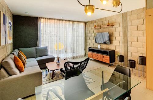 Downtown Guadalajara Apartamento | Modern Design Loft w Gym Coworking 2 BD 102