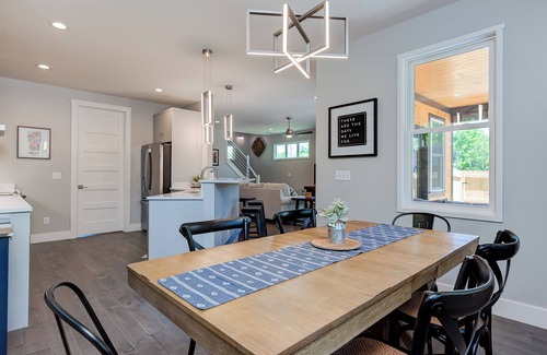 Woodfin Casa | Modern, Family + Pet-Friendly! Mins from Downtown AVL! Firepit, Hot Tub & Games!