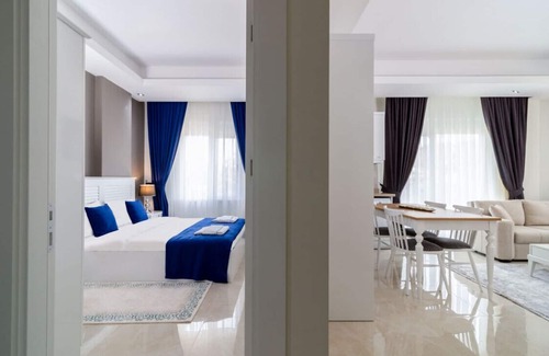 Avsallar Apartamento | Modern Flat with Shared Closed Pool in Alanya