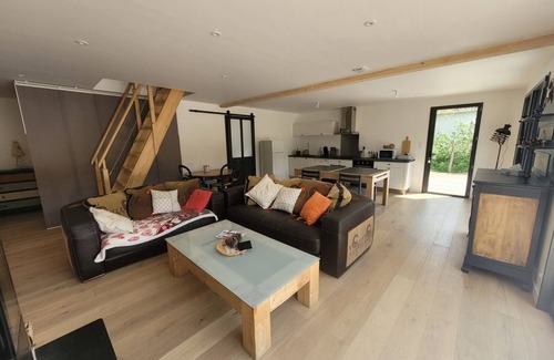 Saint-Jean-de-Monts Casa | Casa moderna para 10 personas borde de bosque, cerca de playa y comercios