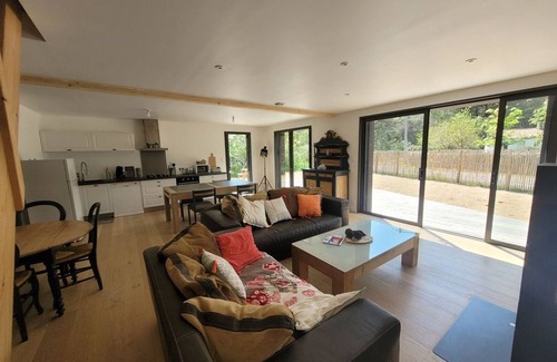 Saint-Jean-de-Monts Casa | Casa moderna para 10 personas borde de bosque, cerca de playa y comercios