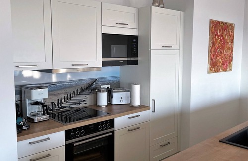 Schillig Apartamento | Modern, high-quality vacation apartment, sauna, large balcony, sea view, close to the beach