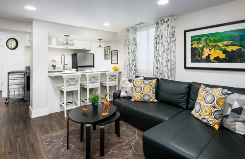 East Millcreek Casa | Modern Home in Quiet Neighborhood w/ Hot Tub & Fireplace