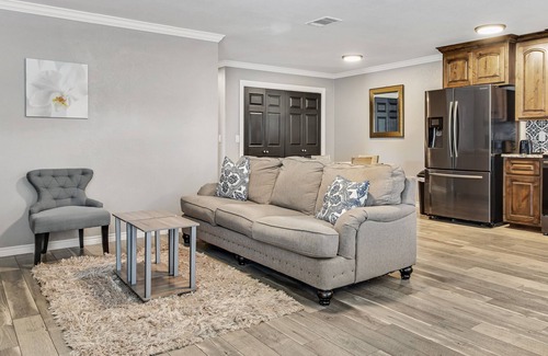 Llano Casa | Modern home in town with central AC, WiFi, & W/D - see the best of Hill Country