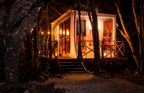 Akumal Cabina | Modern house in a jungle with private outside jacuzzi