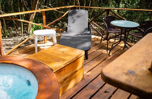 Akumal Cabina | Modern house in a jungle with private outside jacuzzi