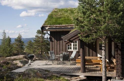 Flesberg Cabina | Modern log cabin on Blefjell