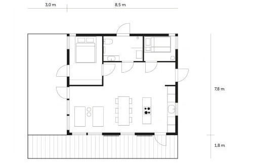 Enkoping Casa | Modern Mini-Villa With Lake View On Bryggholmen