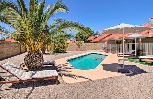 Alta Mesa Community Association Casa | Modern Oasis w/ Heated Pool, Grill, & Fire Pit!