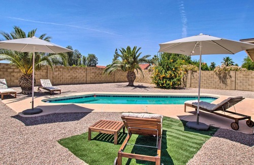 Alta Mesa Community Association Casa | Modern Oasis w/ Heated Pool, Grill, & Fire Pit!