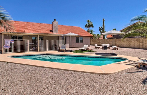 Alta Mesa Community Association Casa | Modern Oasis w/ Heated Pool, Grill, & Fire Pit!