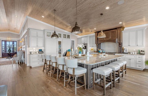 Holden Beach Casa | Modern Oceanfront Home with Zero-Entry Pool, Hot Tub, Outdoor Kitchen, WiFi & AC
