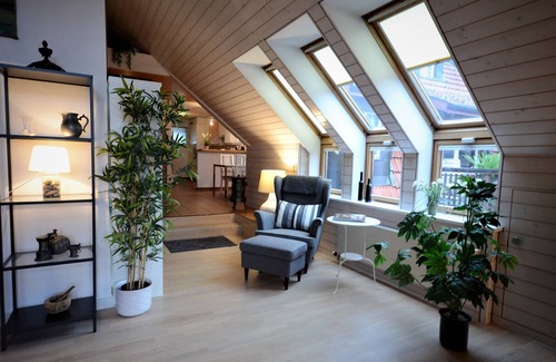 Interlaken Apartamento | Moderno ático. Vistas a la montaña. Buena ubicación