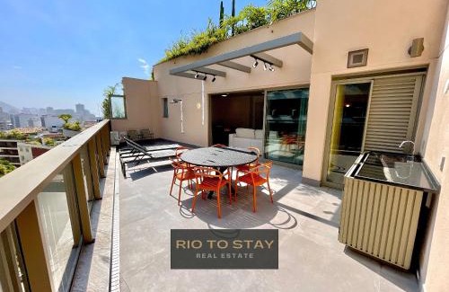Leblon Apartamento | Ático moderno con terraza en Leblon