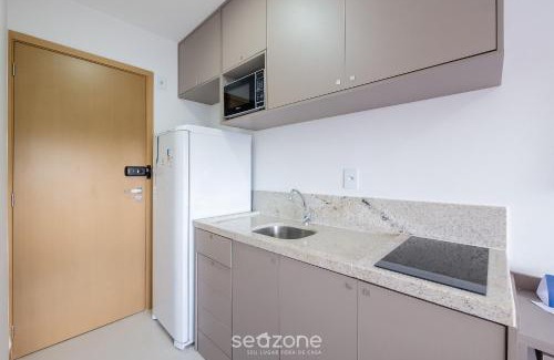 Federacao Apartamento | Estudio Moderno en condominio con piscina HFO0208