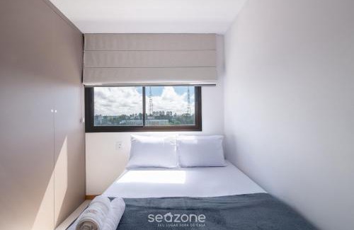 Federacao Apartamento | Estudio Moderno en condominio con piscina HFO0208