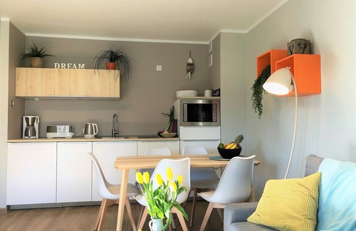 Trzesacz Apartamento | Apartamento moderno "Momentum" con jardín en el mar Báltico cerca de Rewal (Polonia))
