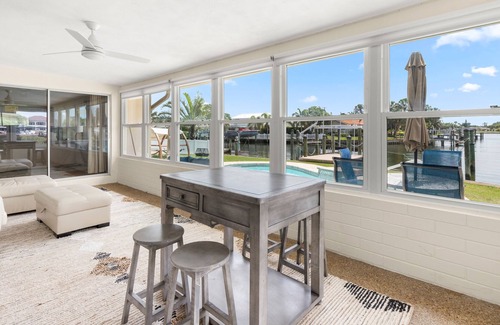Shore Acres Casa | Modern waterfront home w. heated private pool, 30-night min. stay