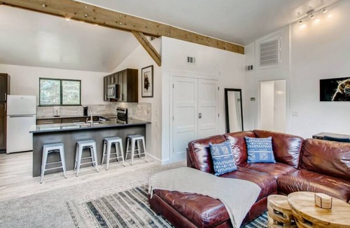 Idaho Springs Condominio | Modern Work & Play WATERFRONT Condo right on the creek