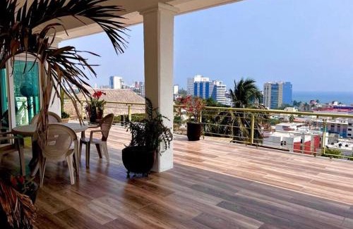 Boca del Rio Casa | Moderna casa de 3 dormitorios con cama King size y vistas al horizonte de la piscina