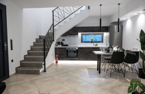 Kymi-Aliveri Casa | Moderne Villa mit Meerblick Große Terrasse Großer Balkon Neubau 500m vom Strand