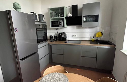 Magdeburg Apartamento | Modernes-apartment mit Sky / Parken/ Grill Terrasse/ 2 Schlafzimmer/