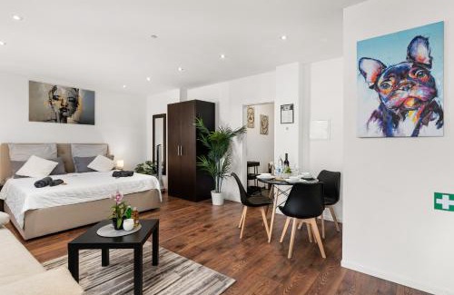 Bachviertel Apartamento | MOLA Apartments-Apartment im Herdecker Zentrum für 3 Gäste-Gratis Parkplatz-Highspeed WLAN-auch für Langzeit geeignet
