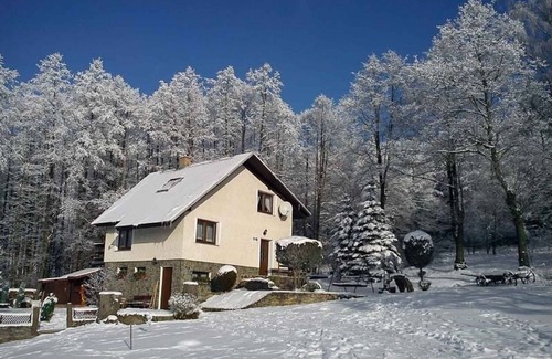 Jachymov Cabaña | Casa vacacional en el bosque con grupa