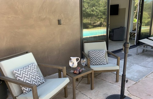 Montecito Apartamento | Cabaña Montecito con vistas a la montaña y piscina