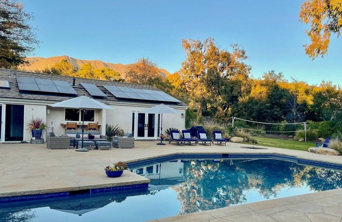 Hedgerow Casa | Montecito Family Fun casa con piscina y un gran patio!
