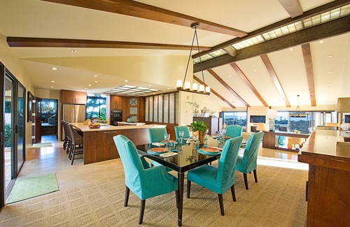 Eastside Casa | Montecito Mid Century Estate Acre, piscina, increíbles vistas al mar