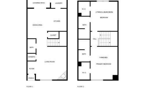 Montrose Casa | Montrose 4BR Sleeps 19 - 2 Homes - Walk to Dining
