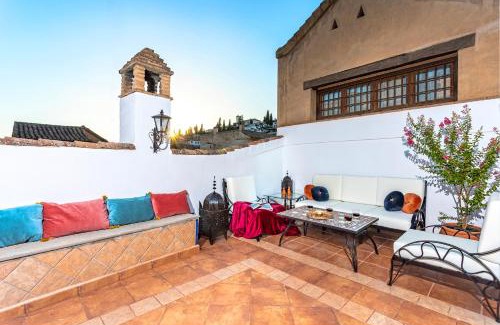 San Pedro Casa | Morayma House Terrace with views to Alhambra