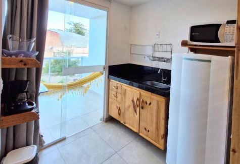 Paripueira Apartamento | MSFlats Paripueira Praia Wifi Ar Cozinha e Varanda Nascente c Rede