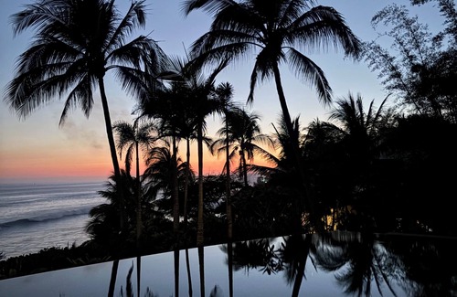 Punta de Mita Cabaña | Artist Cliffside Home with private beach access and cabana and two cats.