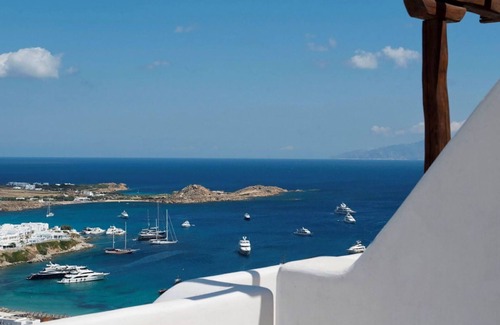 Psarou Villa | Villa en Míkonos con 4 habitaciones, capacidad 8