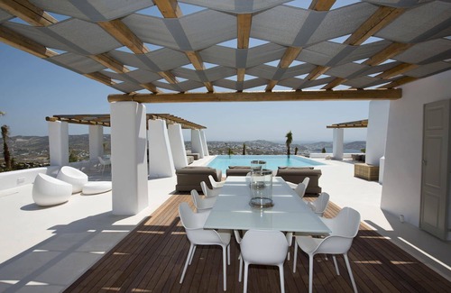 Tourlos Villa | Villa en Míkonos con 8 habitaciones, capacidad 16