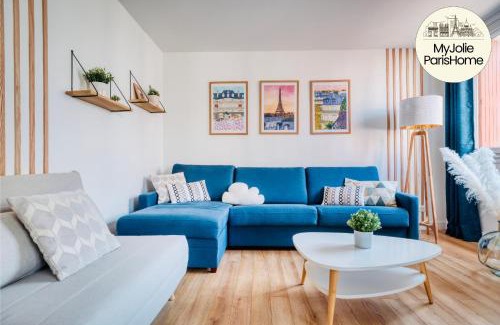 Quartier de Javel Apartamento | MyJolieParisHome - King size bed, Balcony, 2 Parking