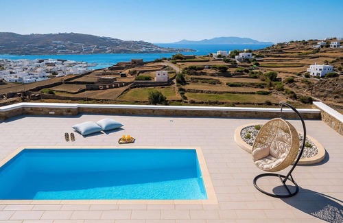 Ornos Apartamento | Mykonos Villa Sympatico, Private Pool & Sea Vistas