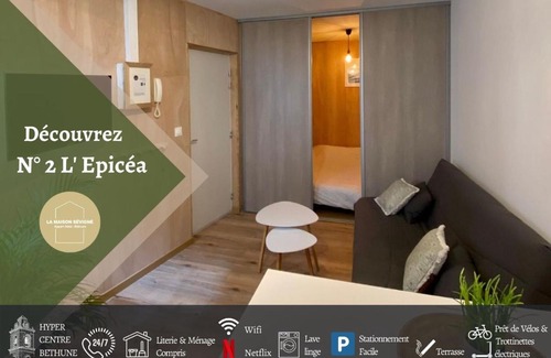Bethune Apartamento | N°2 L'épicéa - Appart Hôtel La Maison Sévigné