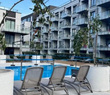 Dzielnica Uzdrowiskowa Apartamento | Nadmorskie Tarasy Apartament SORRENTO z garażem,basen, sauna,jacuzzi