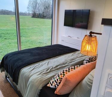 Schijf Cabina | Natuurhuisje 't Hoogbos - Weidezicht