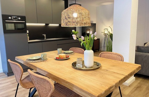 Sahlenburg Apartamento | NB 4- Luxuriösen Ferienwohnung mit Privater Sauna und Whirlpoolbadewanne