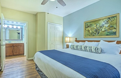 Kissimmee Complejo | Cerca de Disney 1 BR Condo w / Mini Kitchen, Sleeper Sofa & Resort Pools