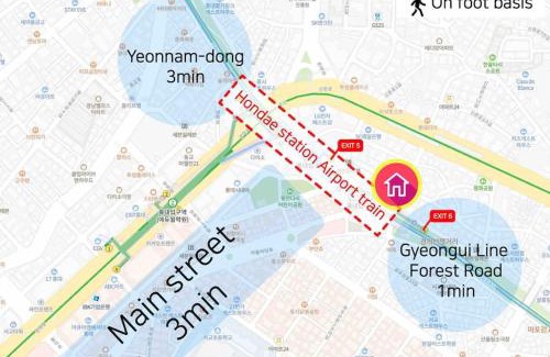 Mapo Apartamento | Near Hongik University Station Suite Room