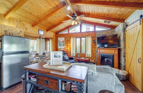 Newland Cabaña | Near Lake + Trails: Rustic Newland Cabin w/ Deck!