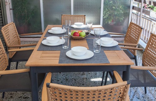 Kinosargous Apartamento | Neos Kosmos Gem w Acropolis View Balcony