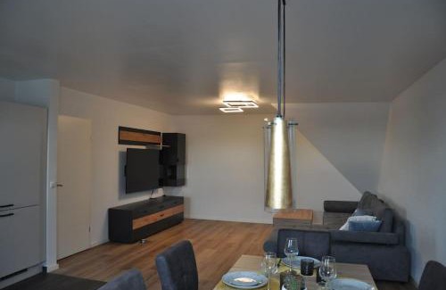 Leopoldshafen Apartamento | Neubau, Luxus, 3-Zi Wohn für KaffeeGenießer