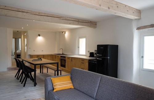 Ceret Condominio | Nuevo centro de apartamentos Céret, terraza cubierta ubicada en Canigou