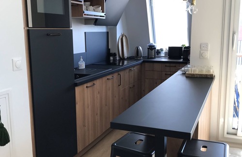 Cabourg Casa | NEW !! Full sea view. Charming apartment 3 bedrooms private parking